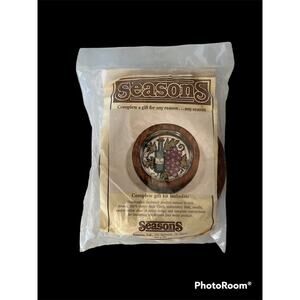 Vintage Seasons Gift Embroidery Kit - Wine - Hardwood NOS